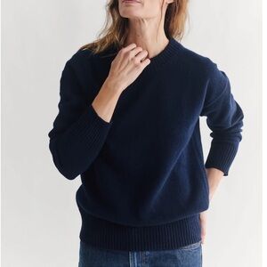 Navygrey The Relaxed Wool Sweater Sz L